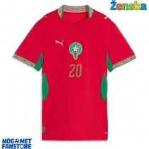 Maroko Ayoub El Kaabi #20 Domaci Dres za Ženska SP 2026 Kratak Rukav